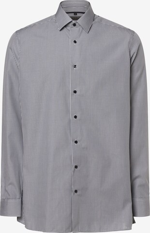 Finshley & Harding Regular fit Overhemd in Blauw: voorkant