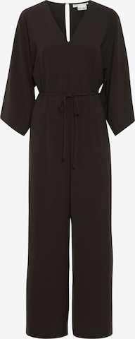 ICHI Jumpsuit 'LEANE' in Zwart: voorkant