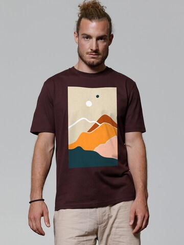 T-Shirt 'Countryside 02' Watapparel en rouge : devant
