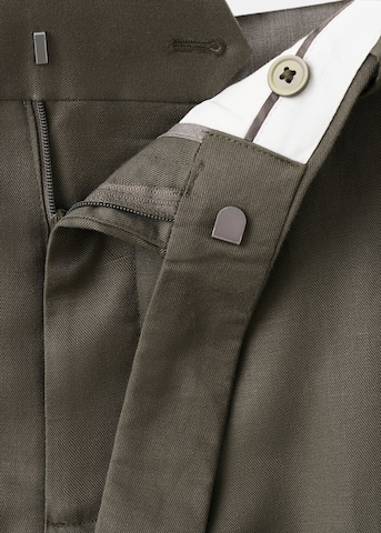 MANGO MAN Slim fit Pleated Pants 'Gonzalo' in Brown