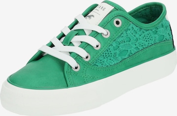 Sneaker bassa di MUSTANG in verde: frontale