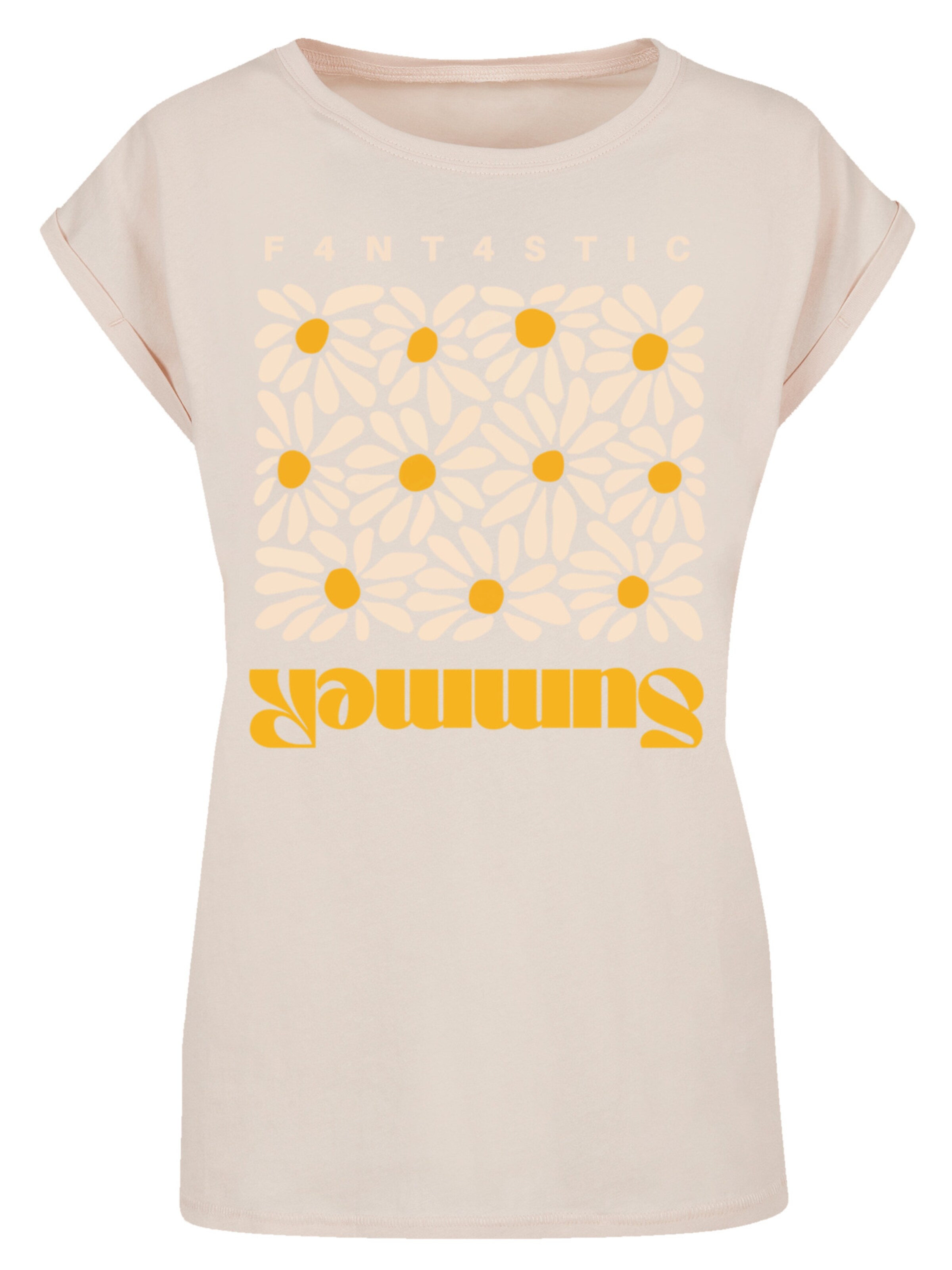 F4NT4STIC Shirt 'Summer Sunflower' in Beige: front