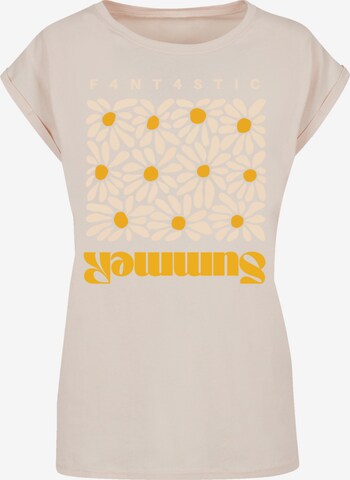 F4NT4STIC T-Shirt 'Summer Sunflower' in Beige: predná strana