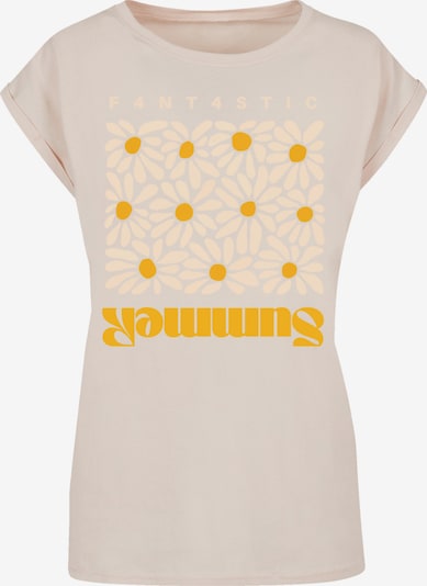F4NT4STIC T-shirt 'Summer Sunflower' en sable / jaune, Vue avec produit