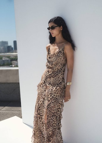 MANGO Kleid 'Livia' in Beige: Vorderseite