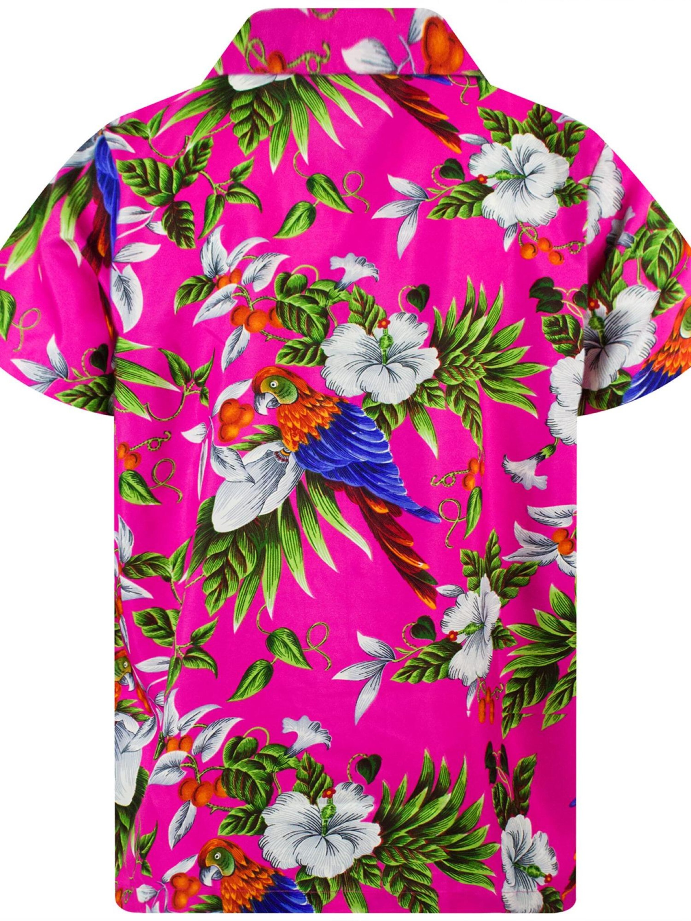 King Kameha Shirt 'Cherryparrot' in Pink