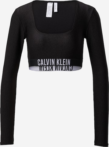 melns Calvin Klein Swimwear Bikini augšdaļa: no priekšpuses