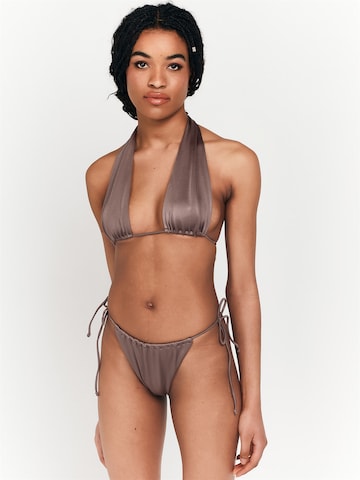 pelēks Lezu Trijstūra formas Bikini augšdaļa 'Roswita': no priekšpuses