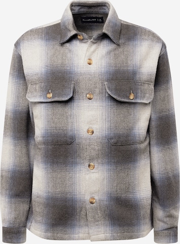 Regular fit Camicia di Abercrombie & Fitch in grigio: frontale