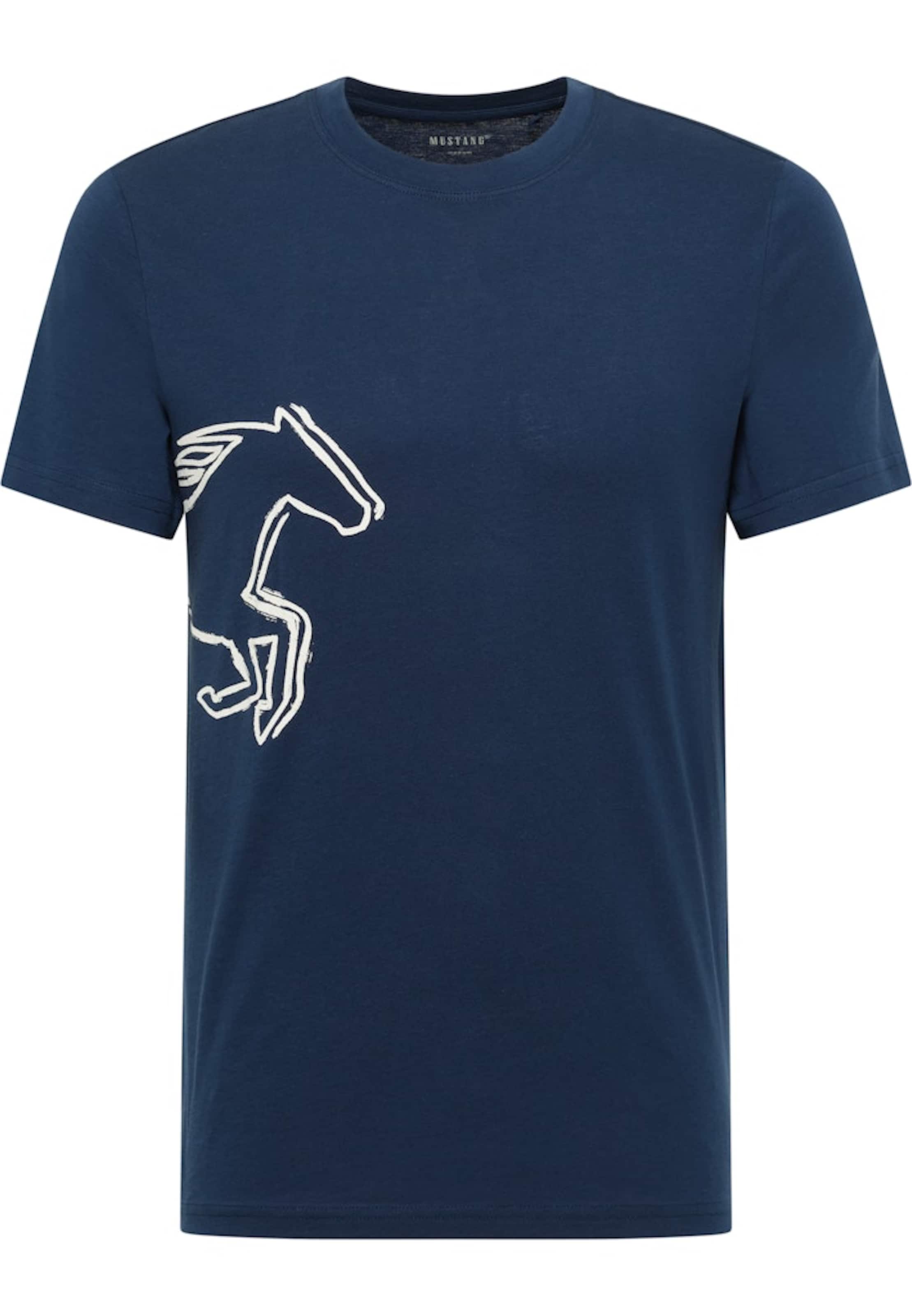 MUSTANG T-shirt 'AUSTIN' i blå: framsida