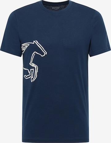 MUSTANG T-shirt 'AUSTIN' i blå: framsida
