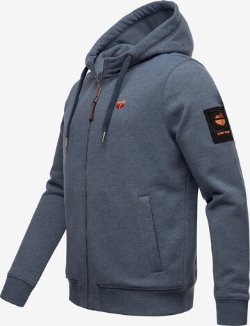 STONE HARBOUR Zip-Up Hoodie 'Billy Joy' in Blue