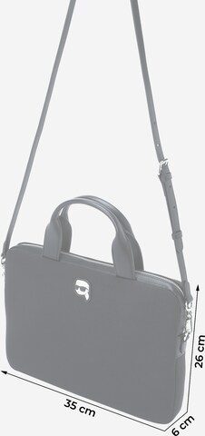 Karl Lagerfeld Laptop Bag 'Ikonik 2.0' in Black