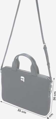 Karl Lagerfeld Laptop Bag 'Ikonik 2.0' in Black