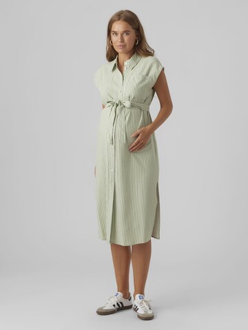 Robe-chemise Vero Moda Maternity en vert : devant
