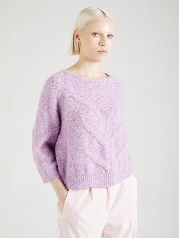 Lollys Laundry Sweater 'Tortuga' in Purple: front