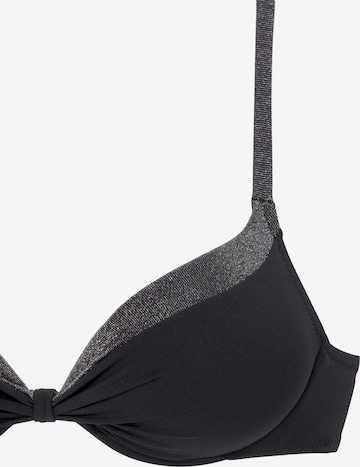 JETTE Push-up Bikini i sort