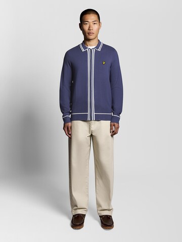 Lyle & Scott Gebreid vest in Blauw