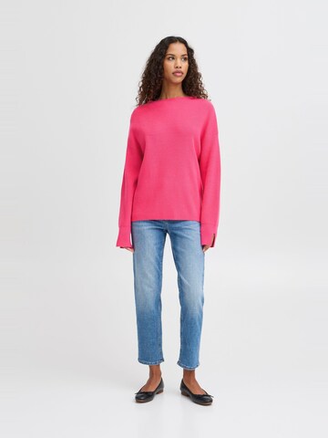 Pull-over ' IHBOSTON LS7 ' ICHI en rose
