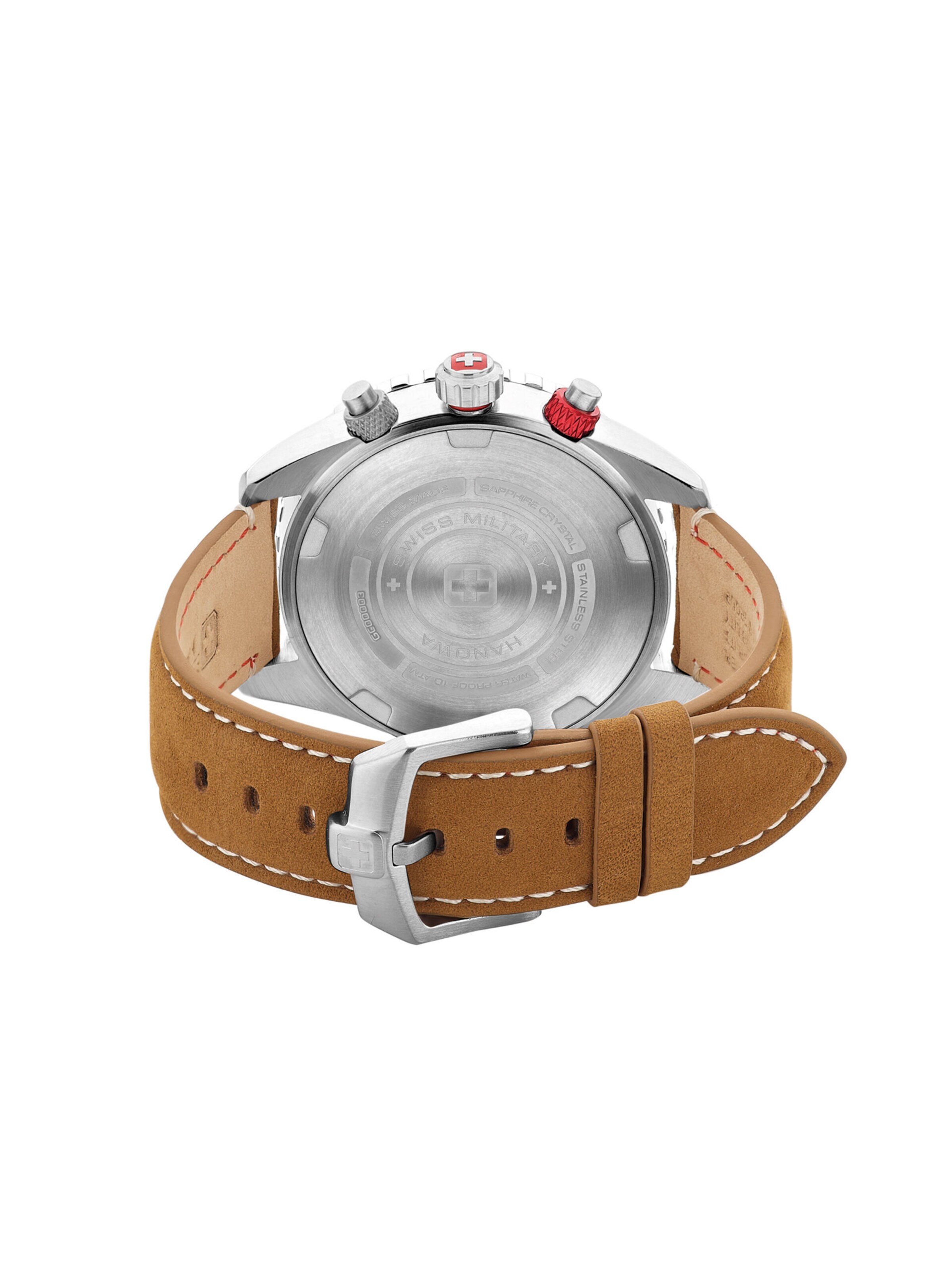 SWISS MILITARY HANOWA Uhr 'Afterburn' in Braun
