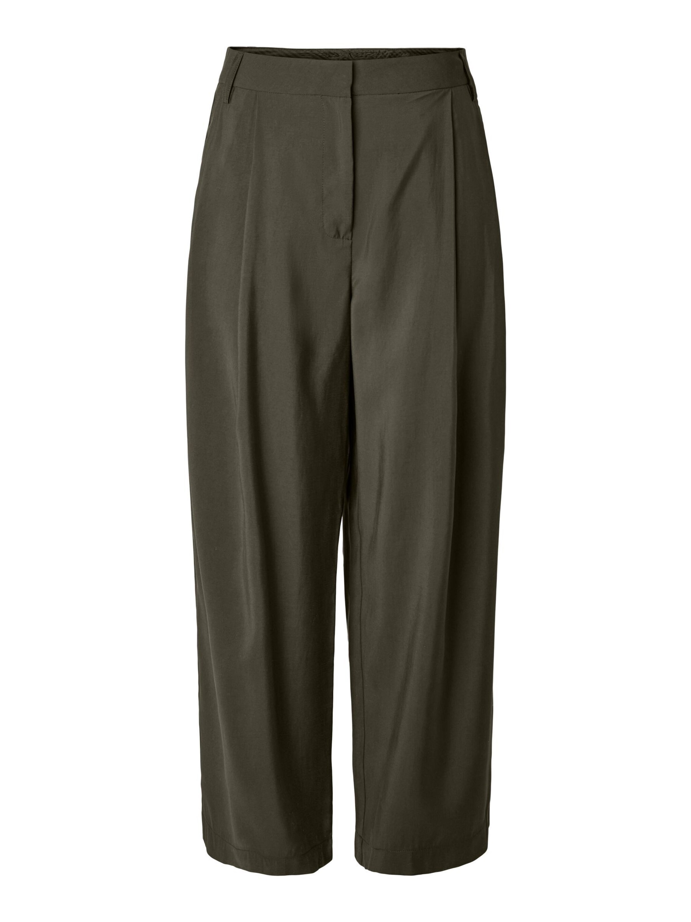 Pantalon à pince 'PCCarla' PIECES en vert : devant