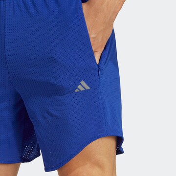 ADIDAS PERFORMANCE Regular Workout Pants 'Hiit Mesh ' in Blue