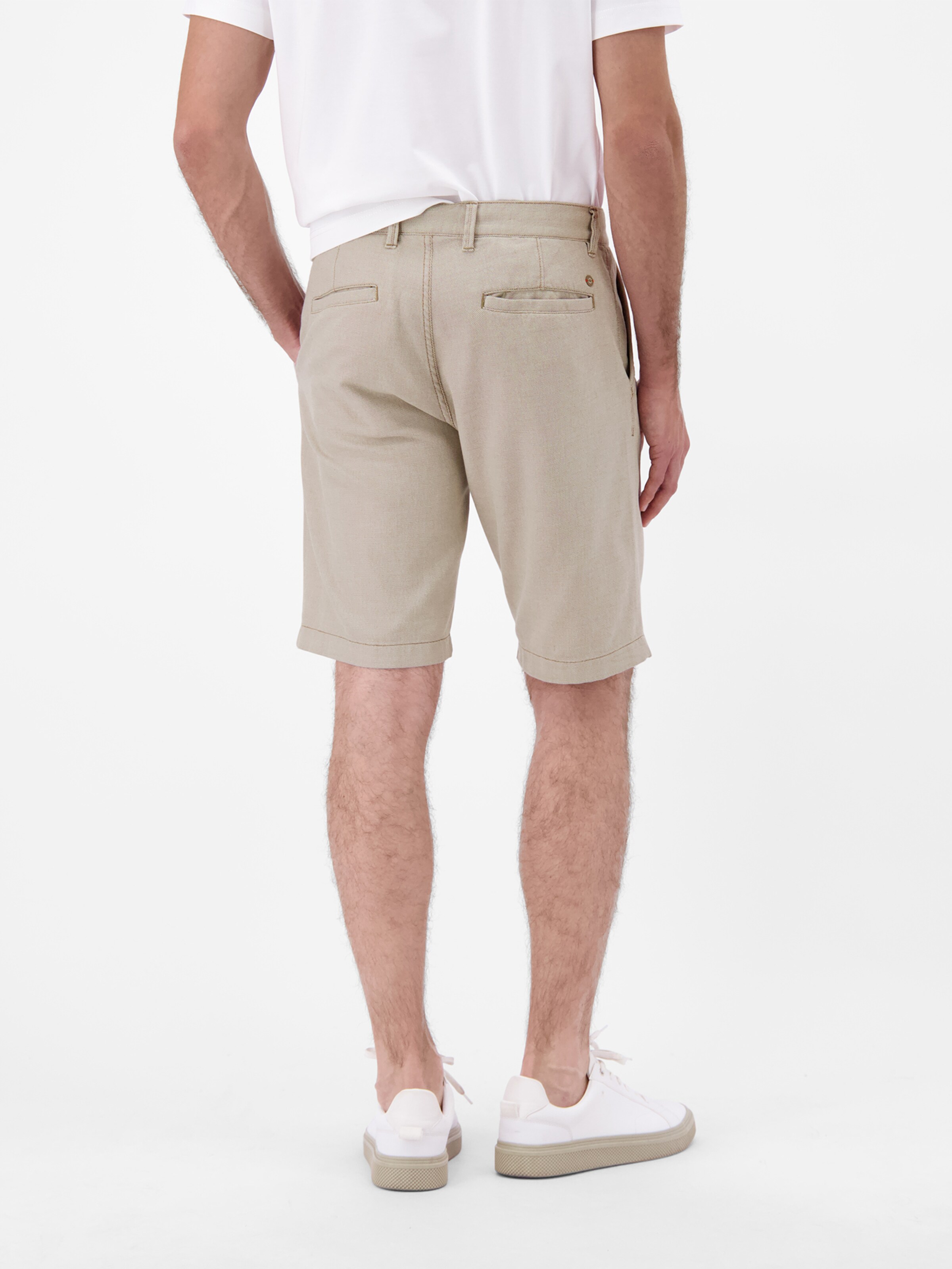 LERROS Regular Flexible Chino Bermuda in Strukturqualität in Beige