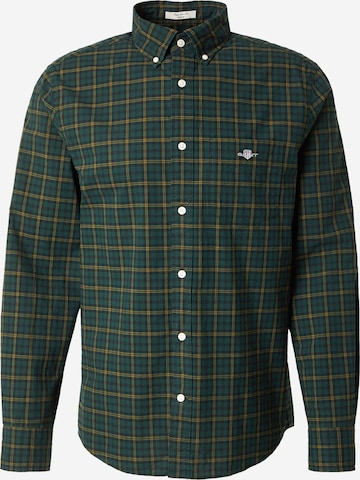 Coupe regular Chemise 'CLASSIC' GANT en vert : devant