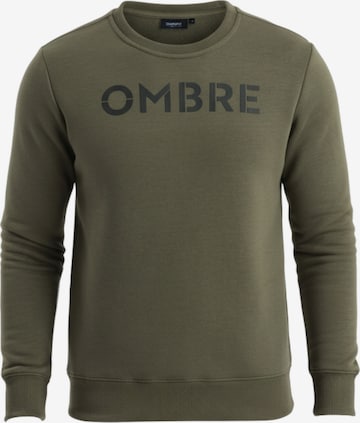 Ombre Sweatshirt 'OM-SSPS-0181' in Groen: voorkant