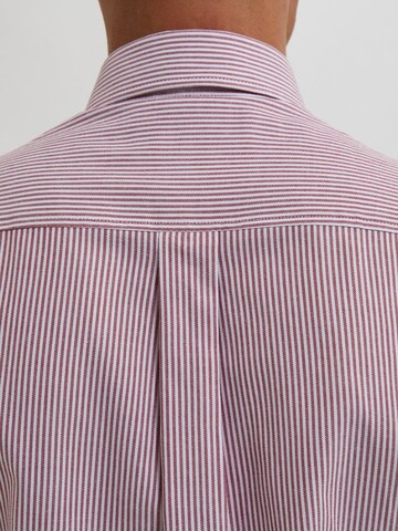 Bertoni Slim Fit Skjorte 'Tobias' i rød