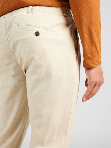 BURTON MENSWEAR LONDON Regular Plissert bukse i beige
