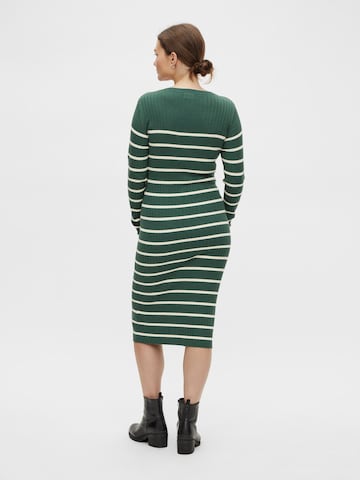 MAMALICIOUS Knitted dress 'Siv' in Green