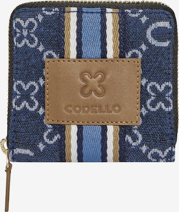 CODELLO Wallet in Blue: front