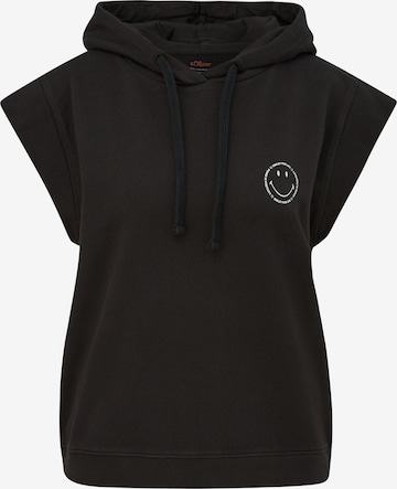 Sweat-shirt s.Oliver en noir : devant