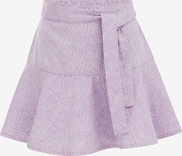 WE Fashion Regular Skirt in Purple: front