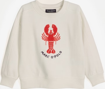 Marc O'Polo Sweatshirt ' aus reinem Organic Cotton ' in White: front