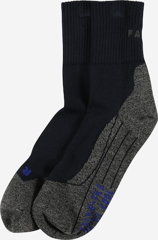 FALKE Athletic Socks in Blue: front