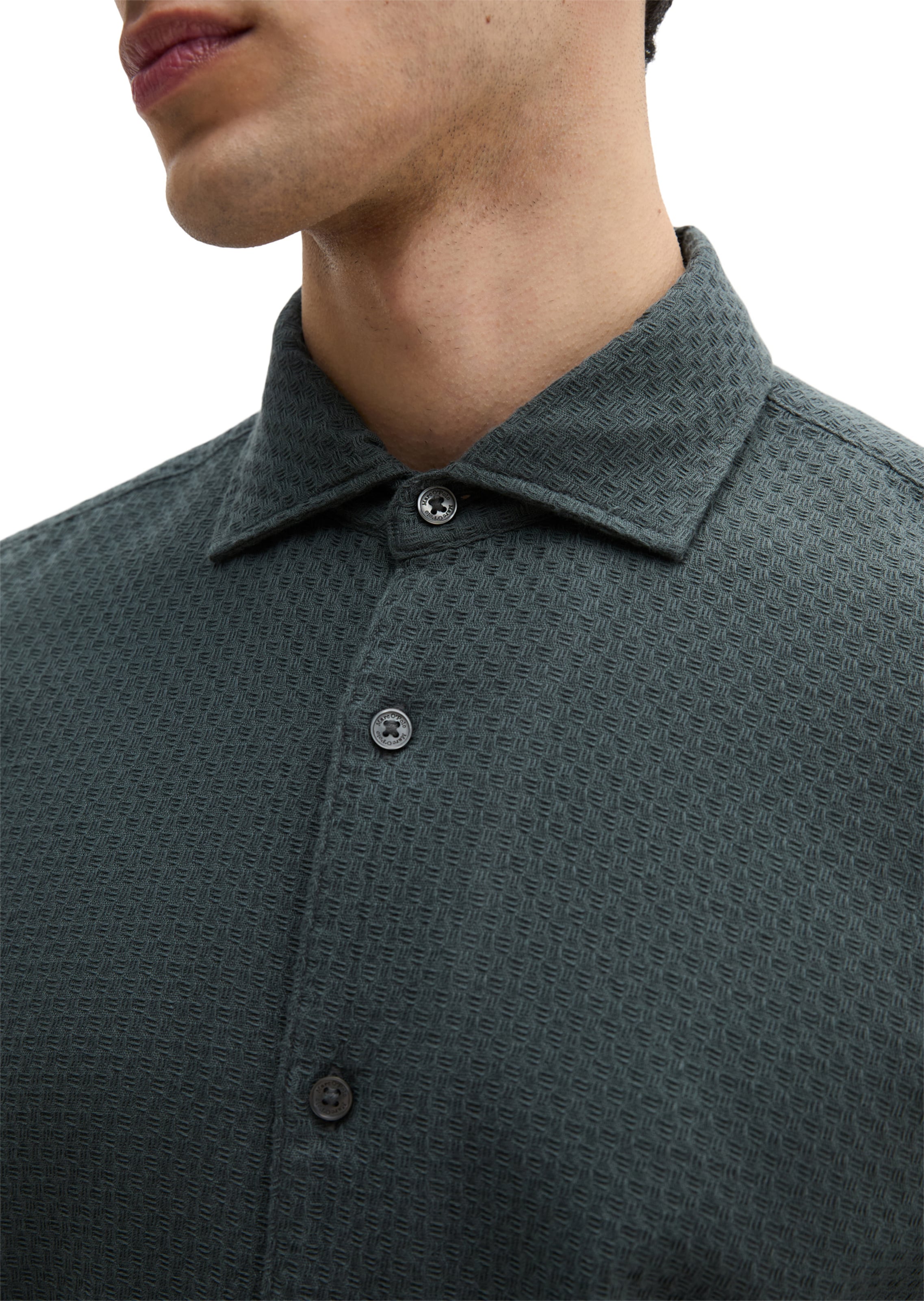 Marc O'Polo Regular fit Button Up Shirt in Grey
