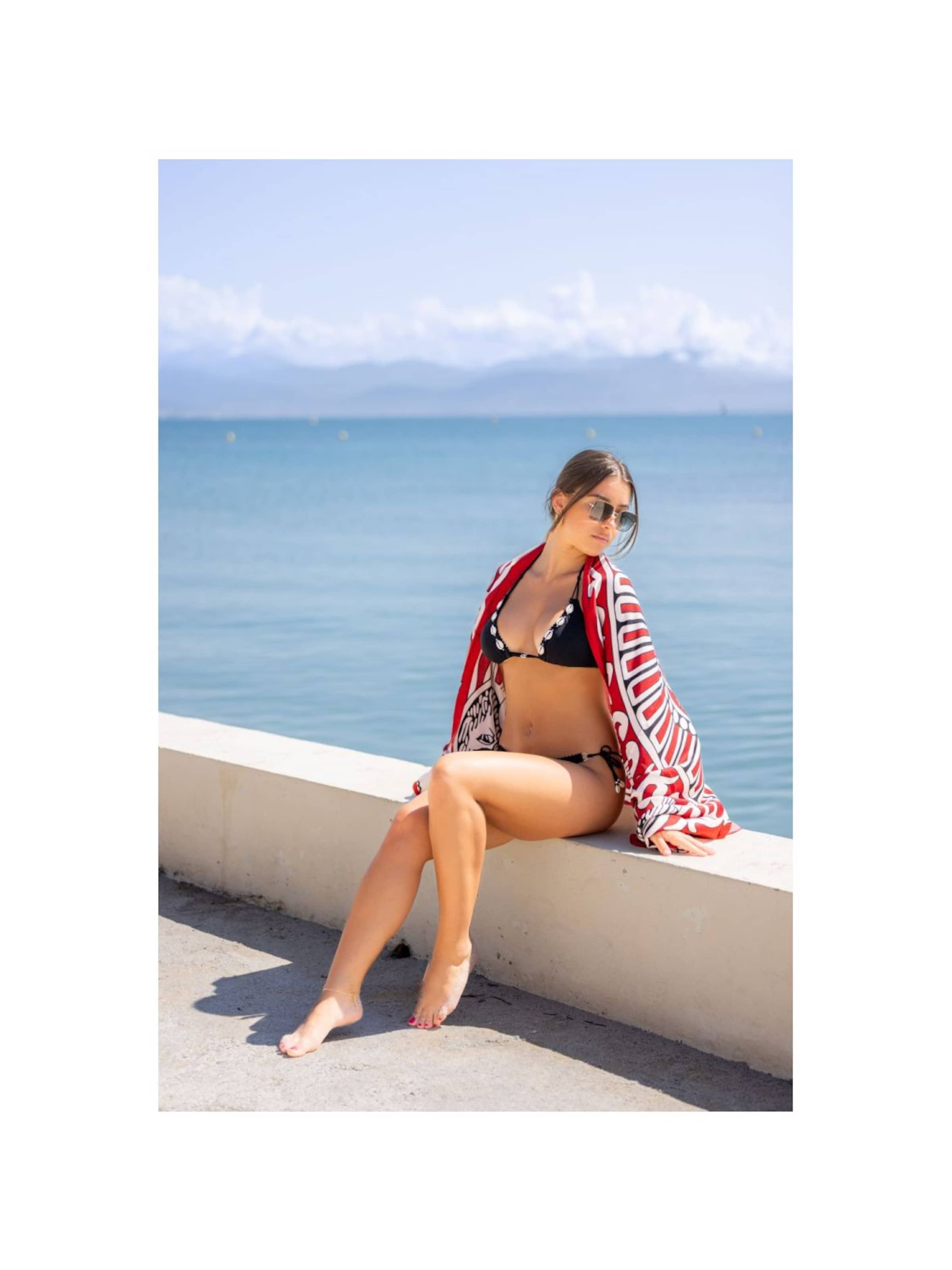 alberto cabale - Vestido de playa 'MINERVA' en rojo