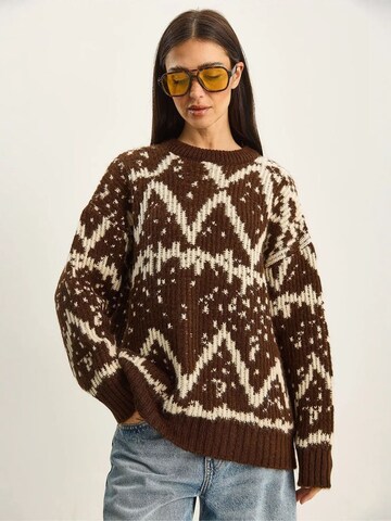 Pull-over 'Pullover' Bianco Lucci en marron