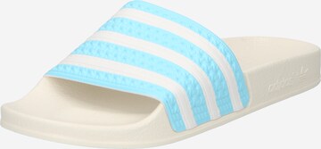 Zoccoletto 'Adilette' di ADIDAS ORIGINALS in blu: frontale