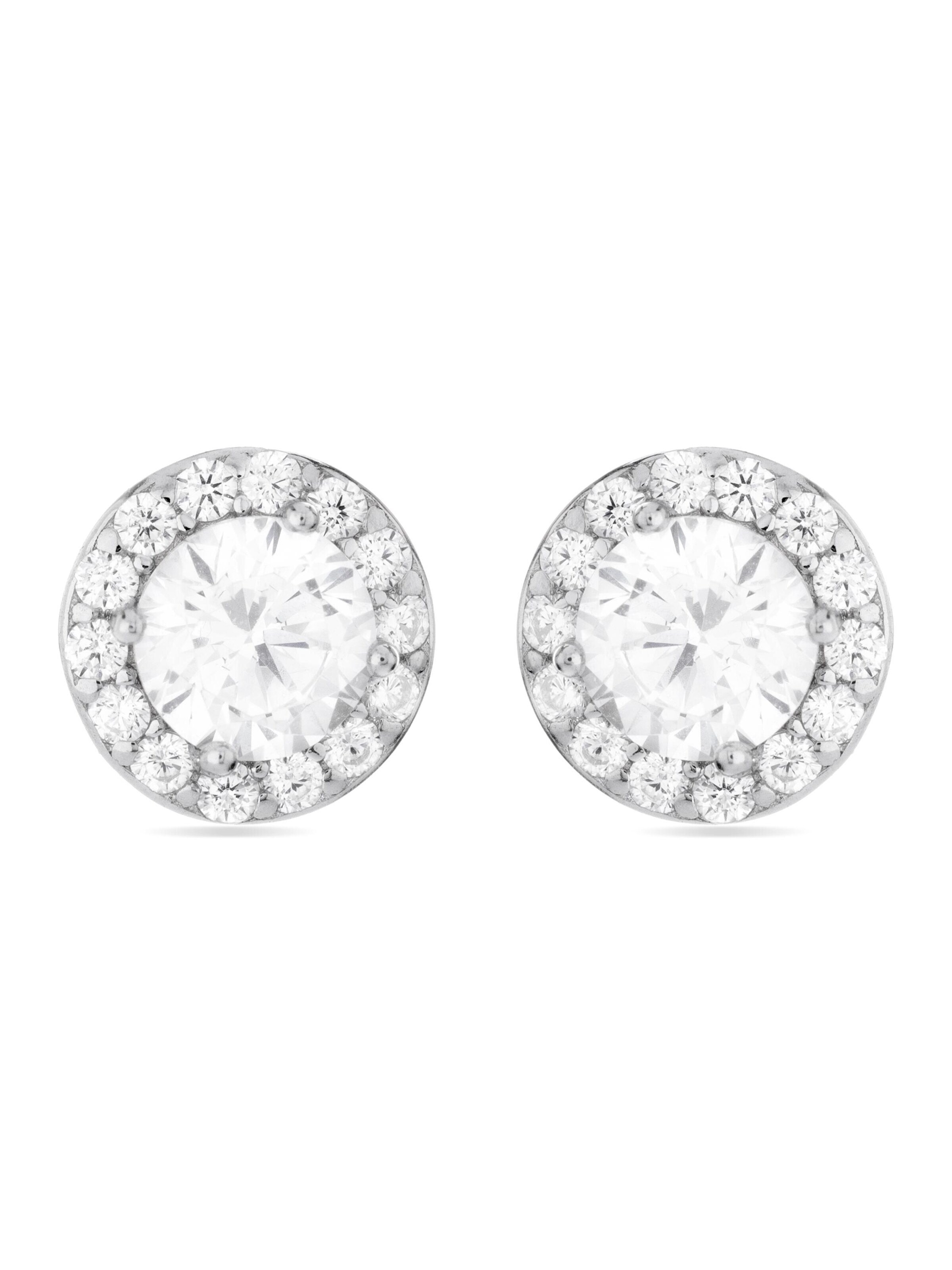 Luxenter Earrings 'Miryon' in Silver: front