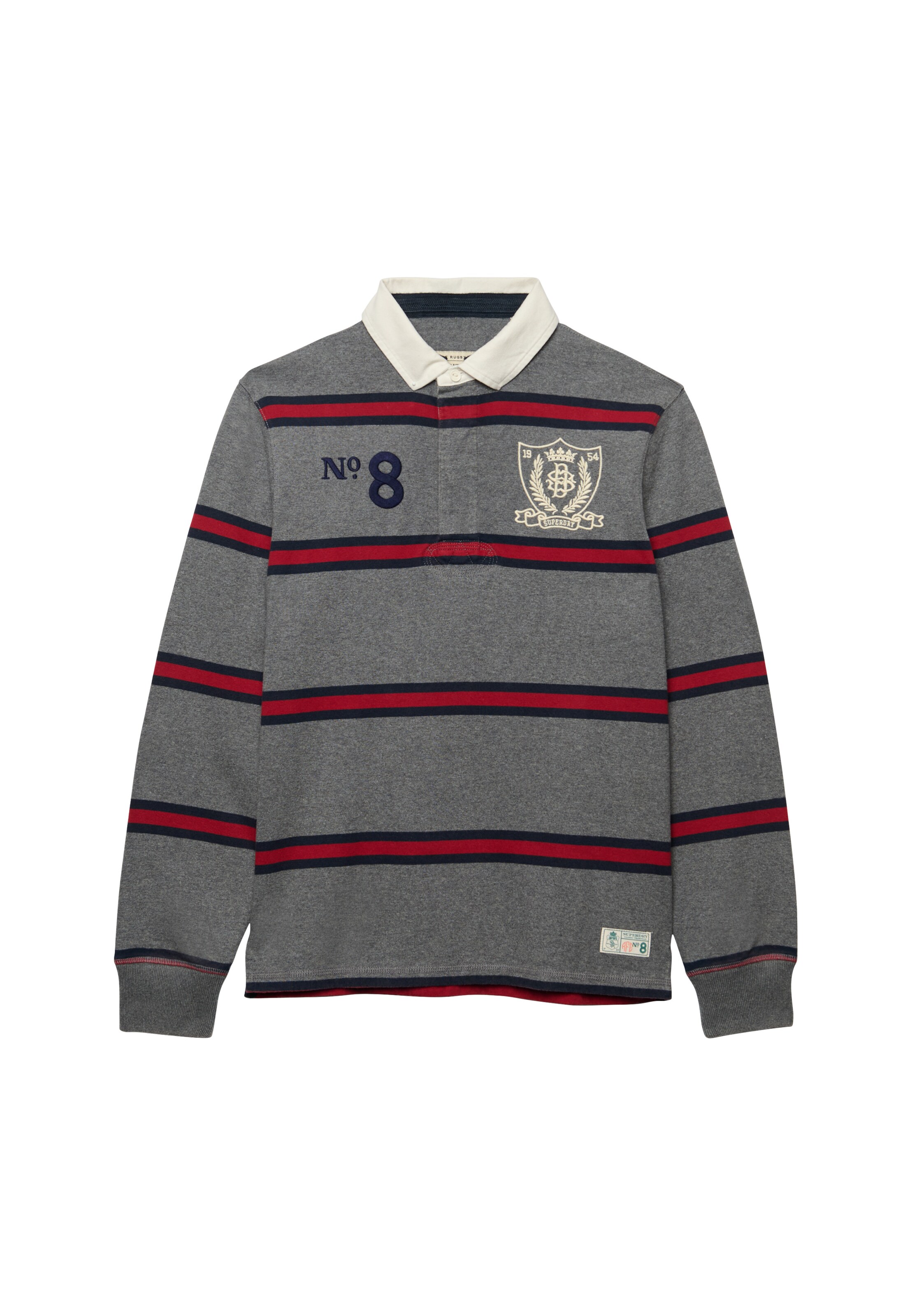 Superdry & Co Shirt in S in de kleur Marine / Grijs gemêleerd / Bloedrood, Productweergave