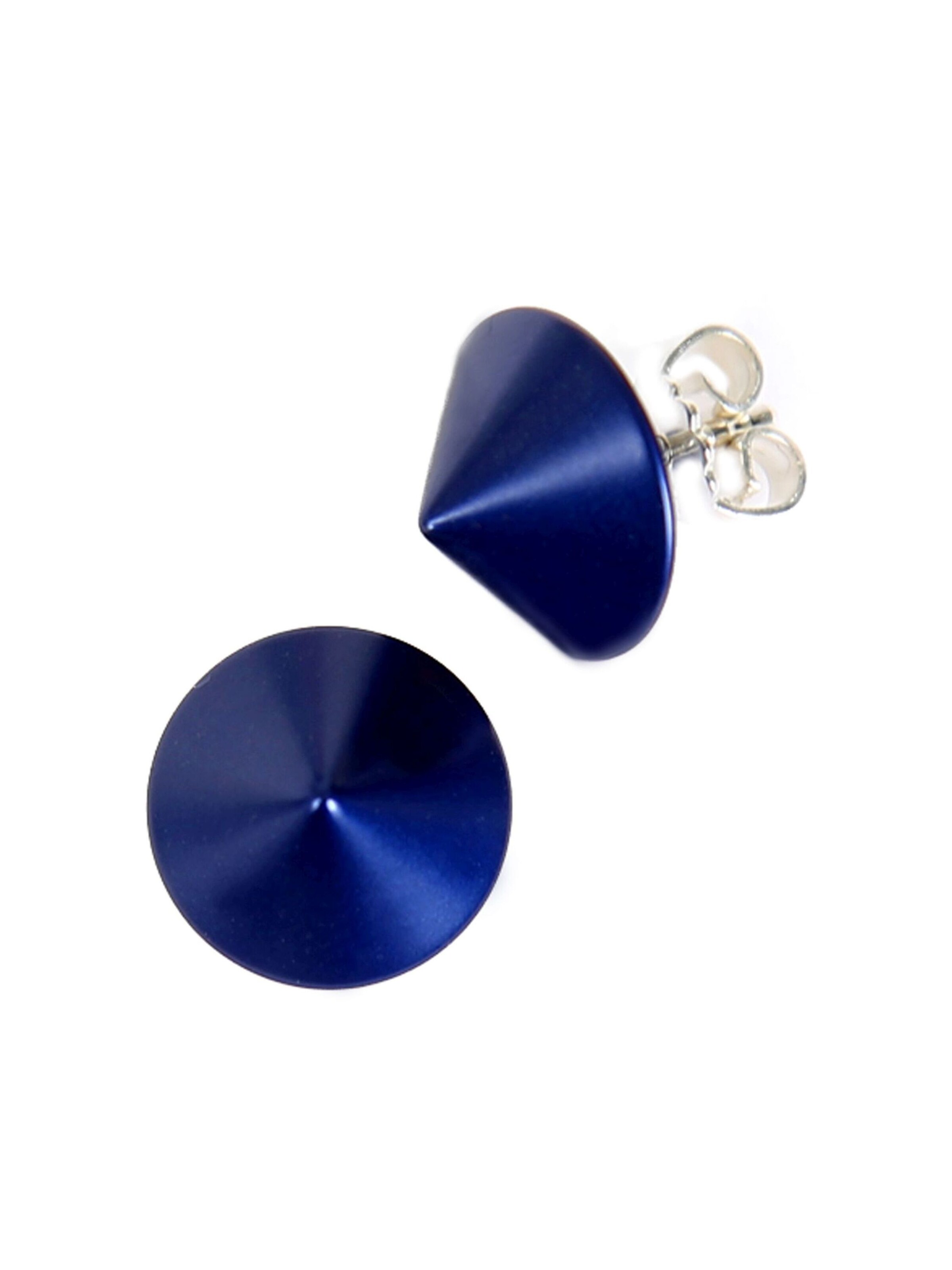 DeMarie Earrings in Blue: front