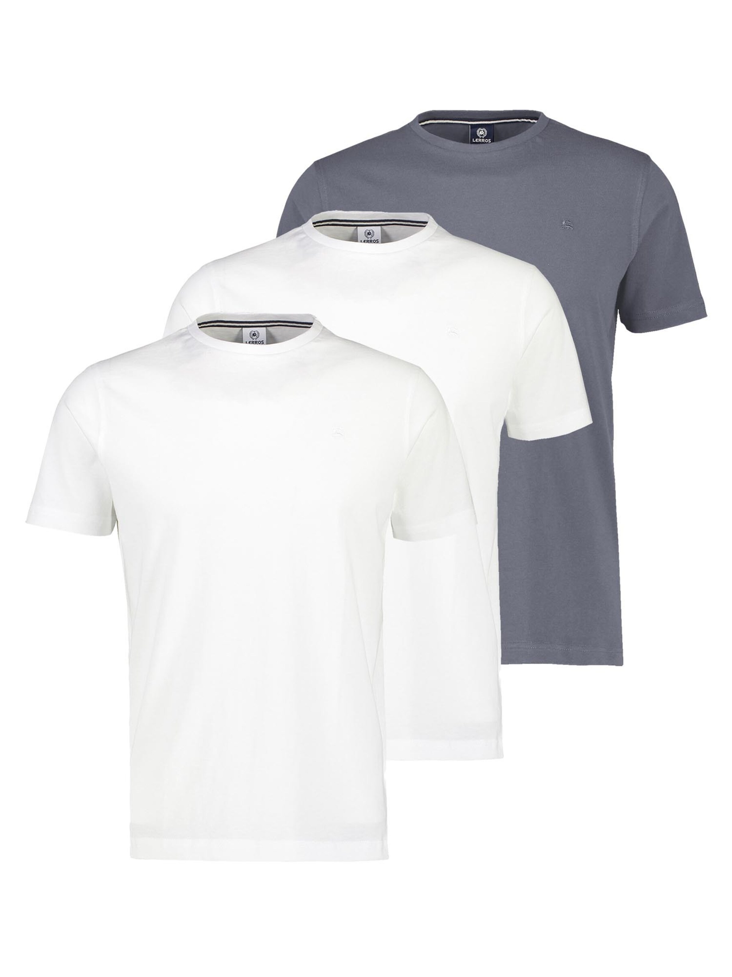 LERROS Shirt 'Basic'‌‌‌‌‌‌‌‌ in Silber: Vorderseite