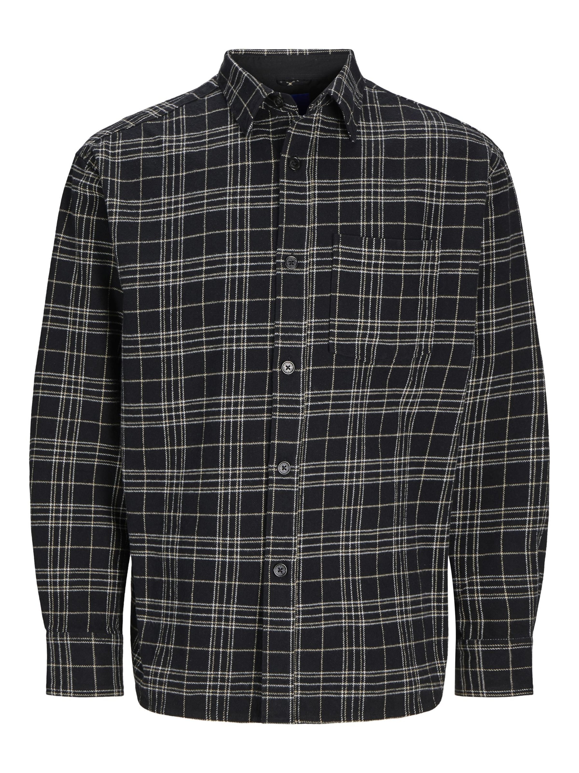 JACK & JONES Overhemd in Zwart: voorkant