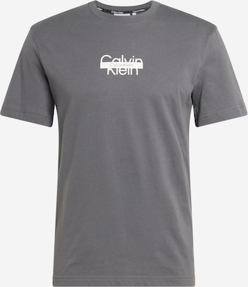 T-Shirt Calvin Klein en gris : devant