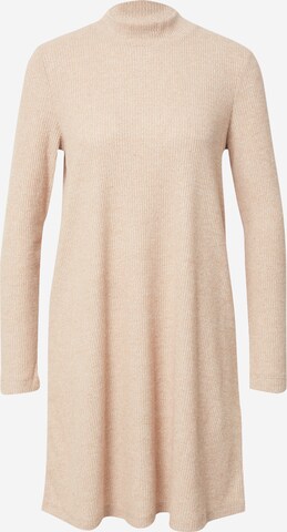 TOM TAILOR DENIM Knit dress in Beige: front