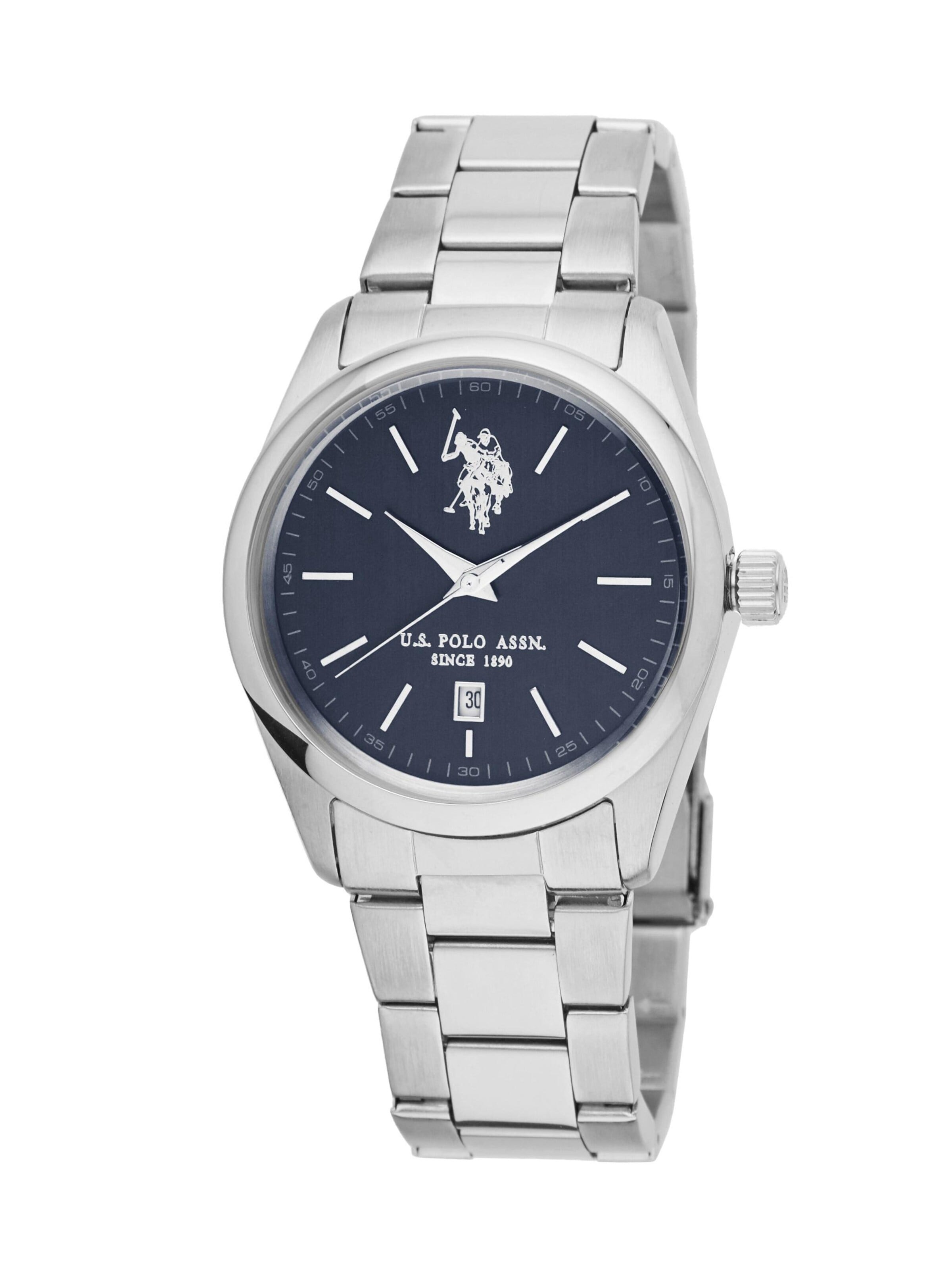 Montre à affichage analogique 'Aaron Band' U.S. POLO ASSN. en bleu : devant
