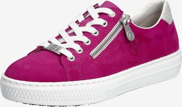 Rieker Sneakers laag 'L59L1' in Roze: voorkant